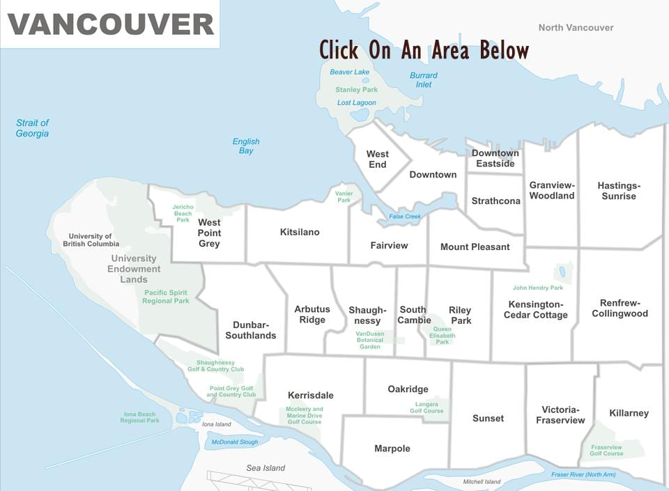 immobilier de vancouver carte