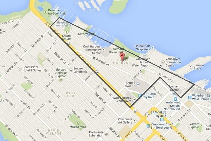 carte du port de vancouver