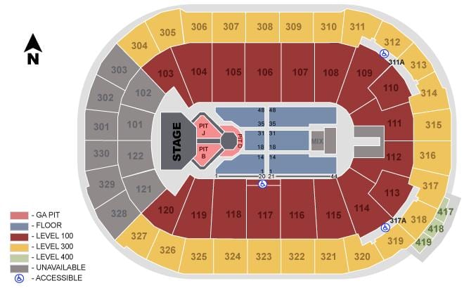 rogers arena de vancouver plan d'attribution des places