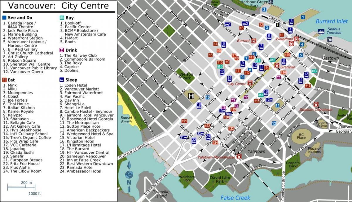 yaletown vancouver carte