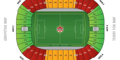 Bc place stadium carte