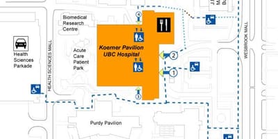 Carte de l'ubc hospital