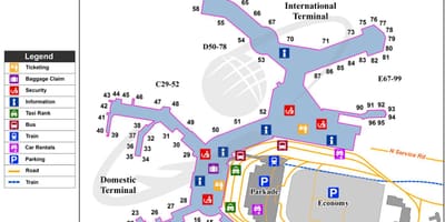 De l'aéroport de Vancouver départs à la carte