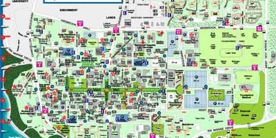 Carte de la colombie-britannique université