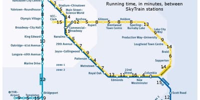 Vancouver gare la carte
