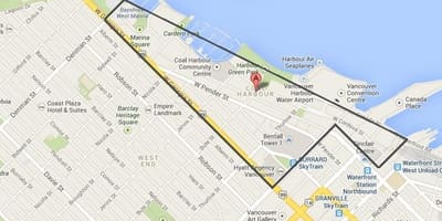 Carte du port de vancouver
