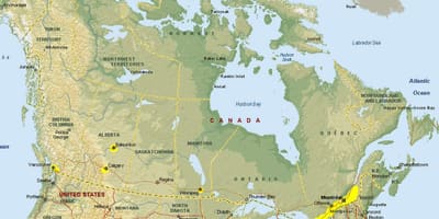 La carte de vancouver, passage de la frontière